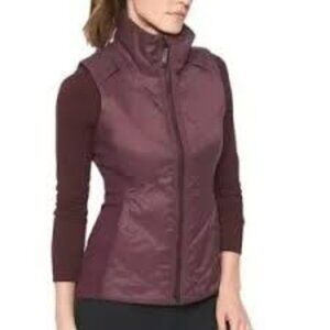 Athleta Rockridge Primaloft Vest, Size MEDIUM, Maroon
